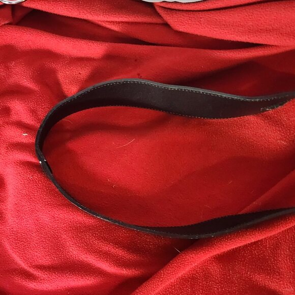 Avignon Black Genuine Leather Equestrian Gold Metal Stirrup Buckle Belt Size 3XL main image 10